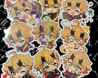 Genshin Thoma Emote Stickers