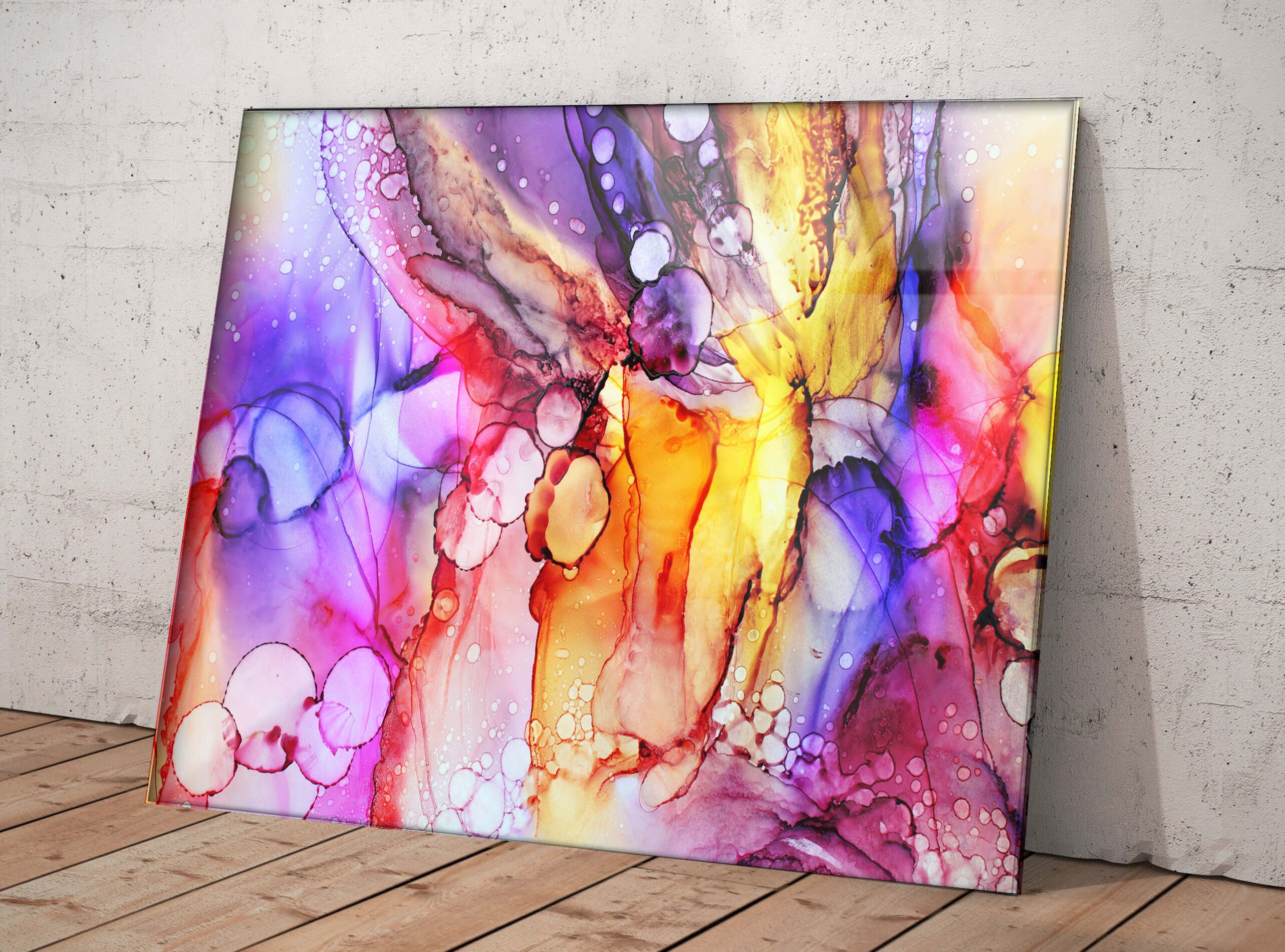 Large Glass Wall Art-Fused Glass Wall Art-Home Decor-Wall Decor-Wall Hanging-Tempered Wall Art-Glass Picture Art-Abstract