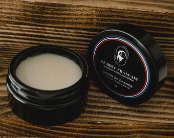 Savon de rasage bio artisanal cèdre – Mousse dense, glisse parfaite, anti-irritations –Végan – Saponification à froid – Made in France –73 g