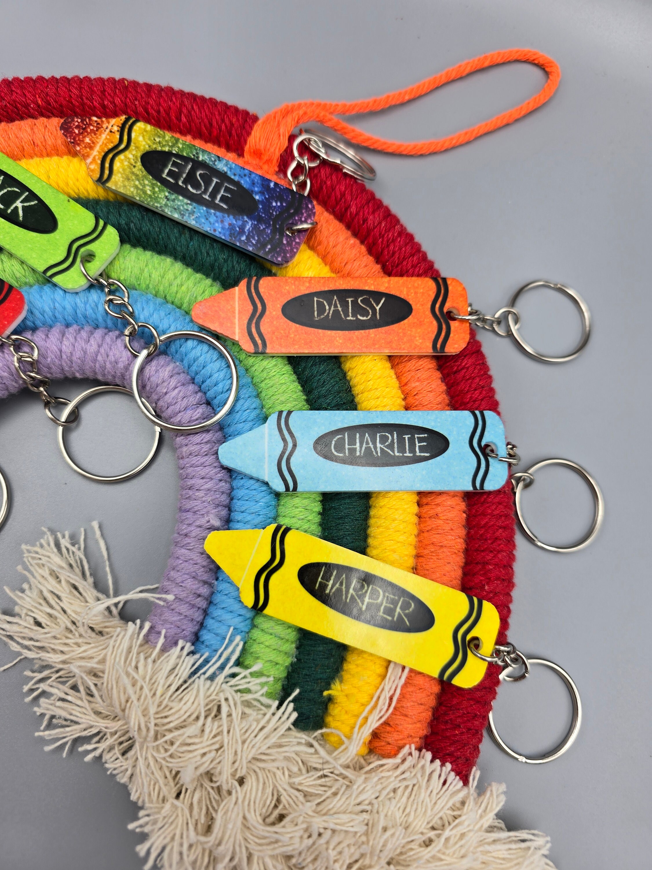 Personalised Student Pencil Keyrings, School Keychain, Students Gifts ...