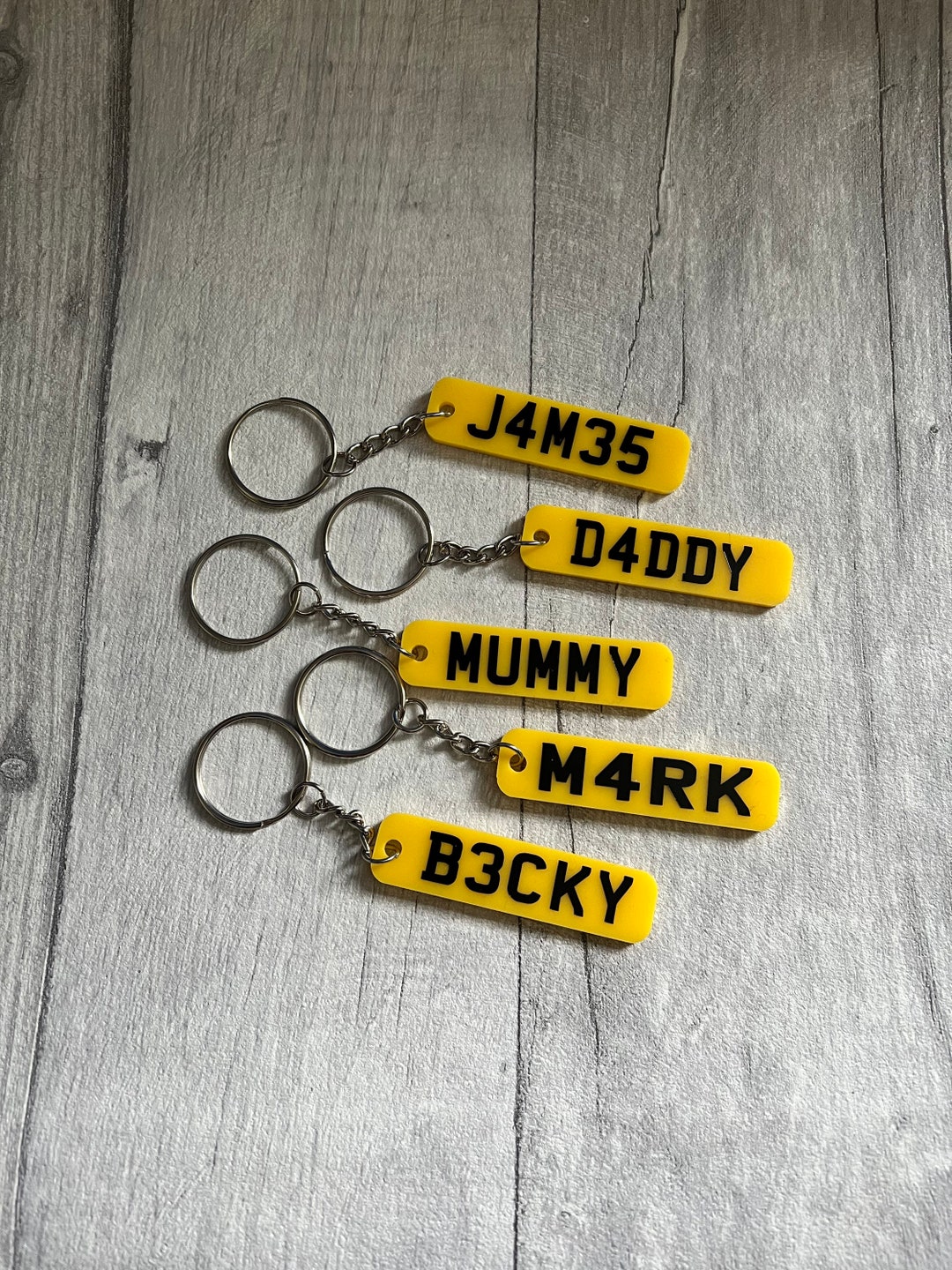 Personalised Keyring, Number Plate Keyring, New Driver Gifts, Car Keys