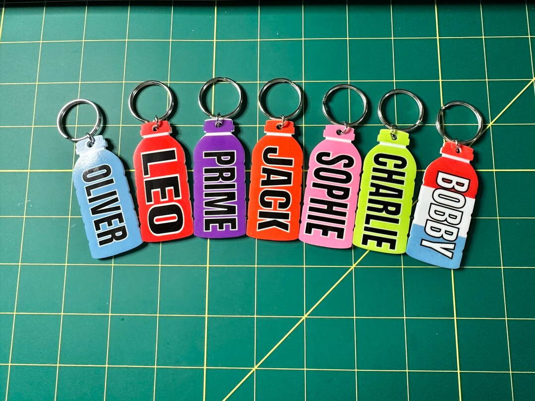 Personalised Prime Inspired Keyring Prime Hydration Inspired Etsy UK