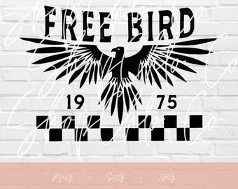 Retro Free Bird PNG | graphic tee png • svg | graphic tee idea band graphic graphic tee Metallica nirvana band tee pg retro vintage graphic