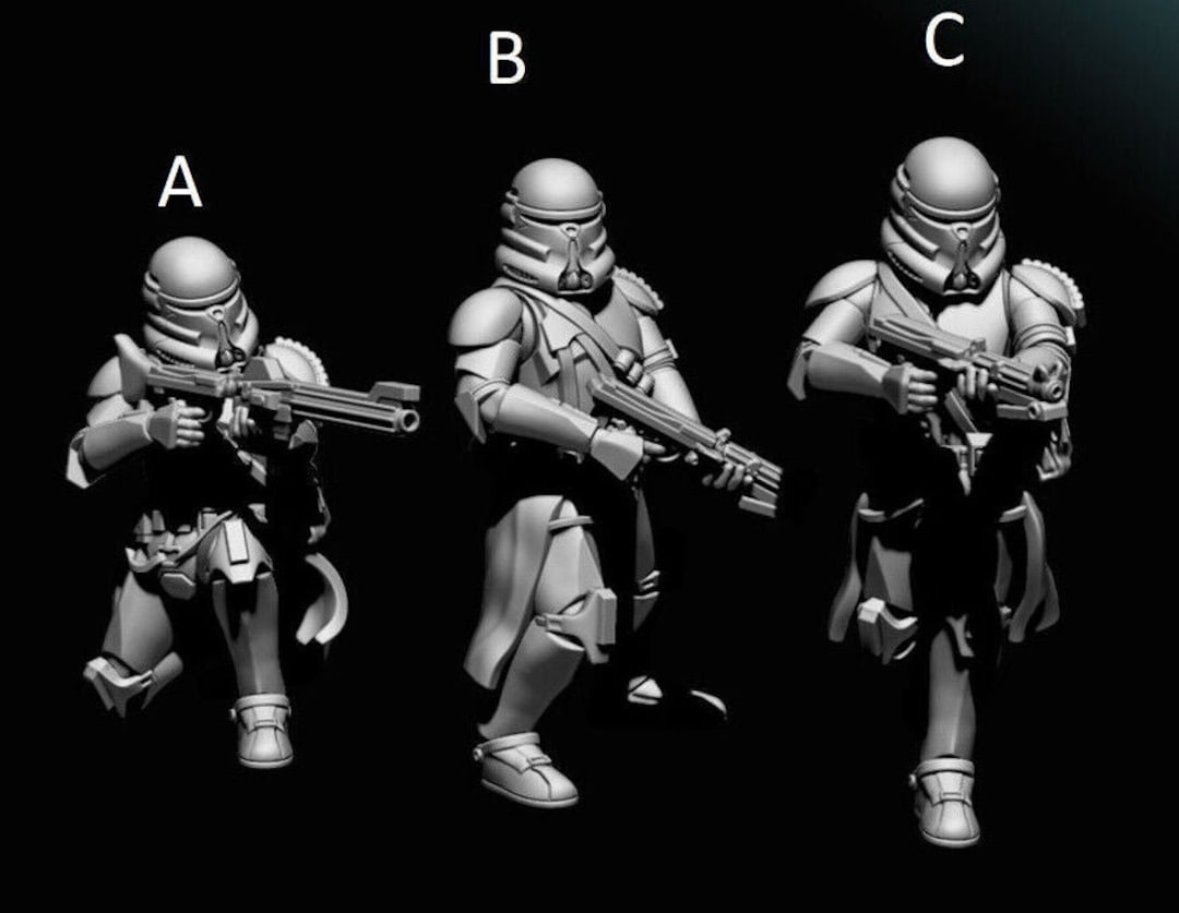 Miniature Clone Pilot OddBall Phase 1 Pour Star Wars Legion - Résine 3D Imprimée, Marque BlueWolf - Pour Collectionneurs Et Joueurs