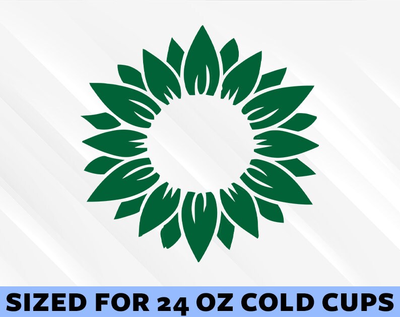 Flower Starbucks Cup SVG full wrap design starbuck cup | Etsy