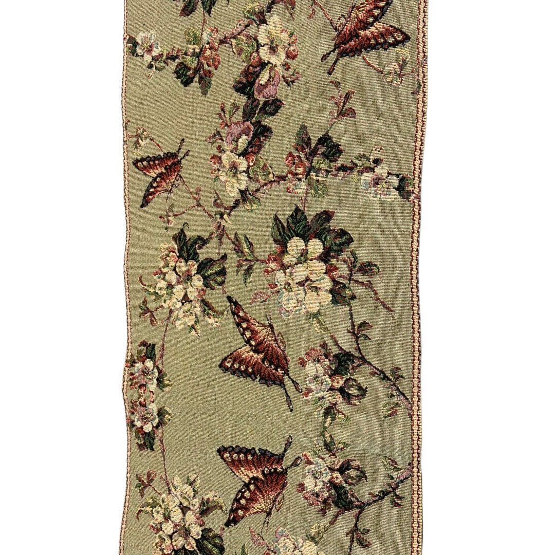 Vintage Cottagecore Butterfly Embroidered Table Runner Knit Decor Kitchen Dining Room Boho - Etsy