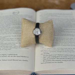Mystery Vintage Leather Strap Watch, Bookish 90s Aesthetic Gift for Her, Working Retro Timepiece, Academia Jewelry Surprise image 6