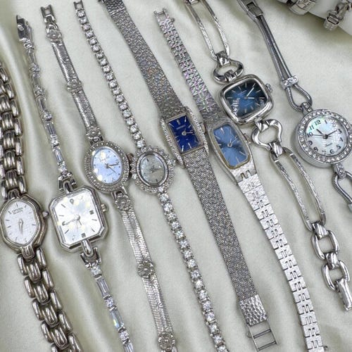 Mystery Vintage Womens Watch - Silver, Gold, Mixed Metal  display picture 1