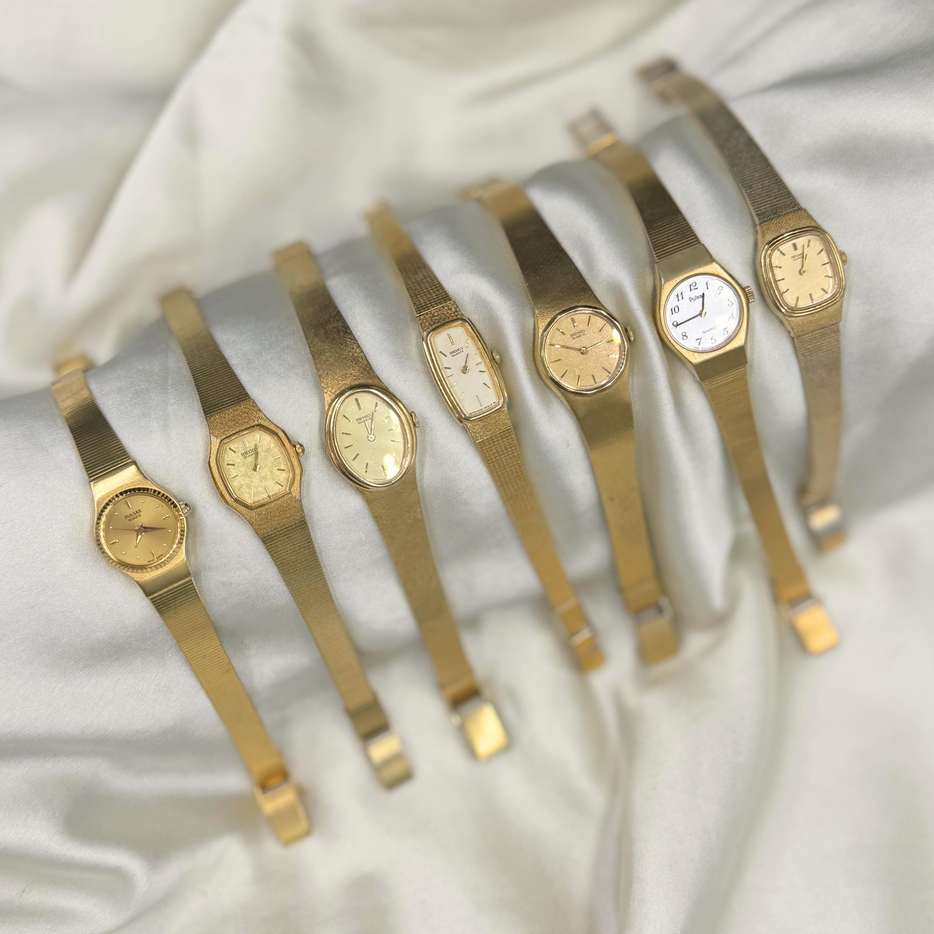 Bracelet De Montre Vintage Rowi En Métal Doré - Taille Femme - Super état - Occasion