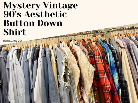 Mystery Box Vintage 90s Long Sleeve Button Down Shirt