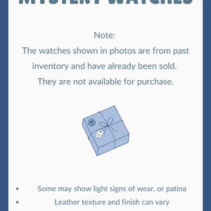 Mystery Vintage Leather Strap Watch, Bookish 90s Aesthetic Gift for Her, Working Retro Timepiece, Academia Jewelry Surprise image 9
