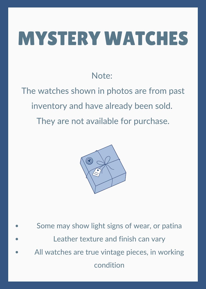 Mystery Vintage Leather Strap Watch, Bookish 90s Aesthetic Gift for Her, Working Retro Timepiece, Academia Jewelry Surprise image 9