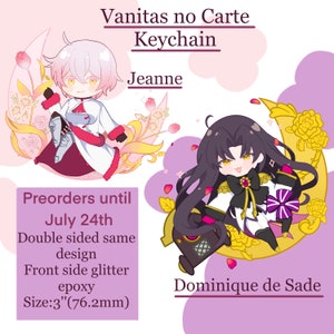 Vanitas no carte Jeanne & Dominique de Sade Keychain preorders