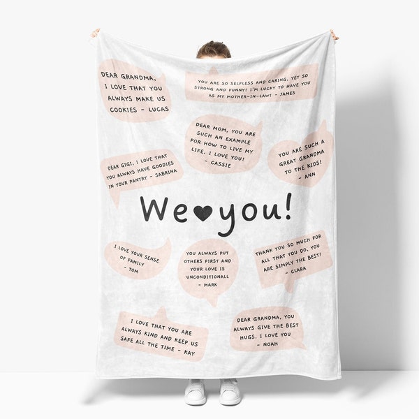 Custom Quotes Blanket Etsy