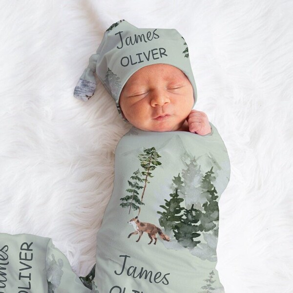 Swaddle Blanket With Name Etsy