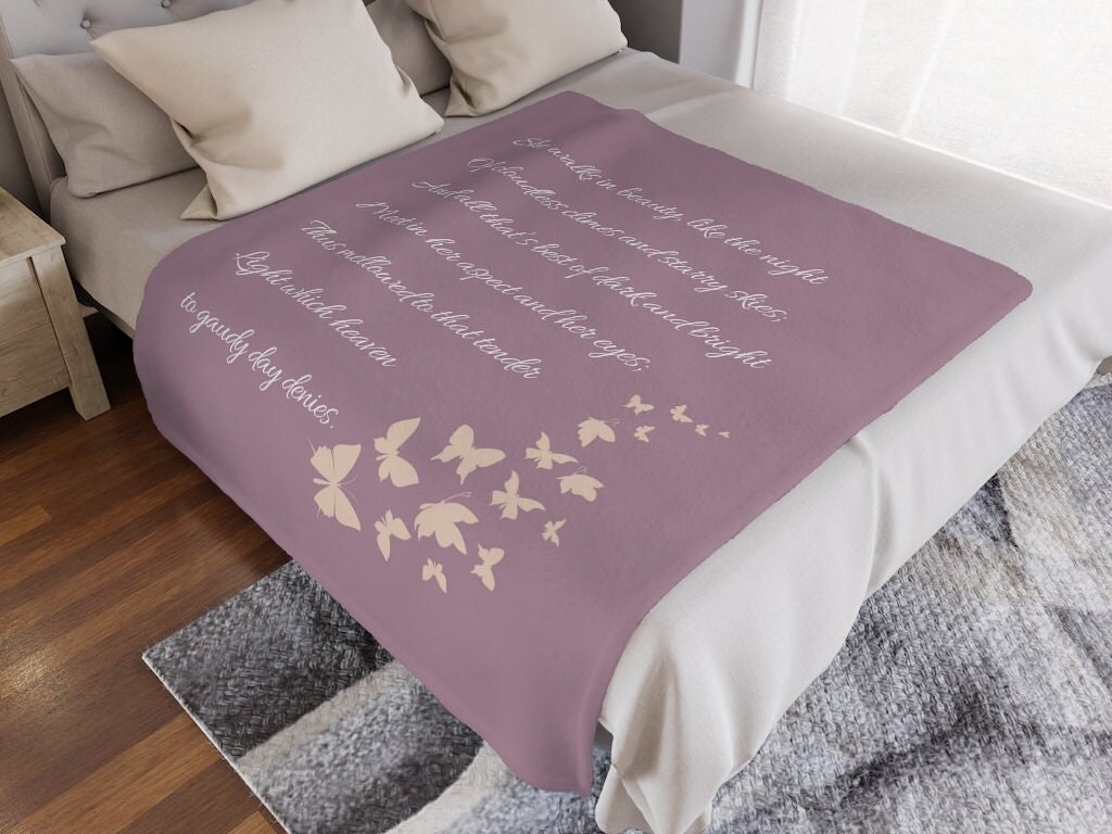 Personalized Poem Blanket Custom Poetry Throw Blanket Etsy