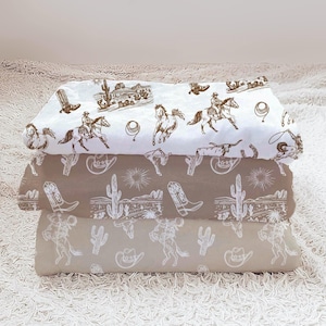 Cowboy Baby Decke mit Namen Multi-Farben Western Weiche Decke Personalisierte Ranch Krippe Fleece Decke Toile Western Baby Shower Geschenk