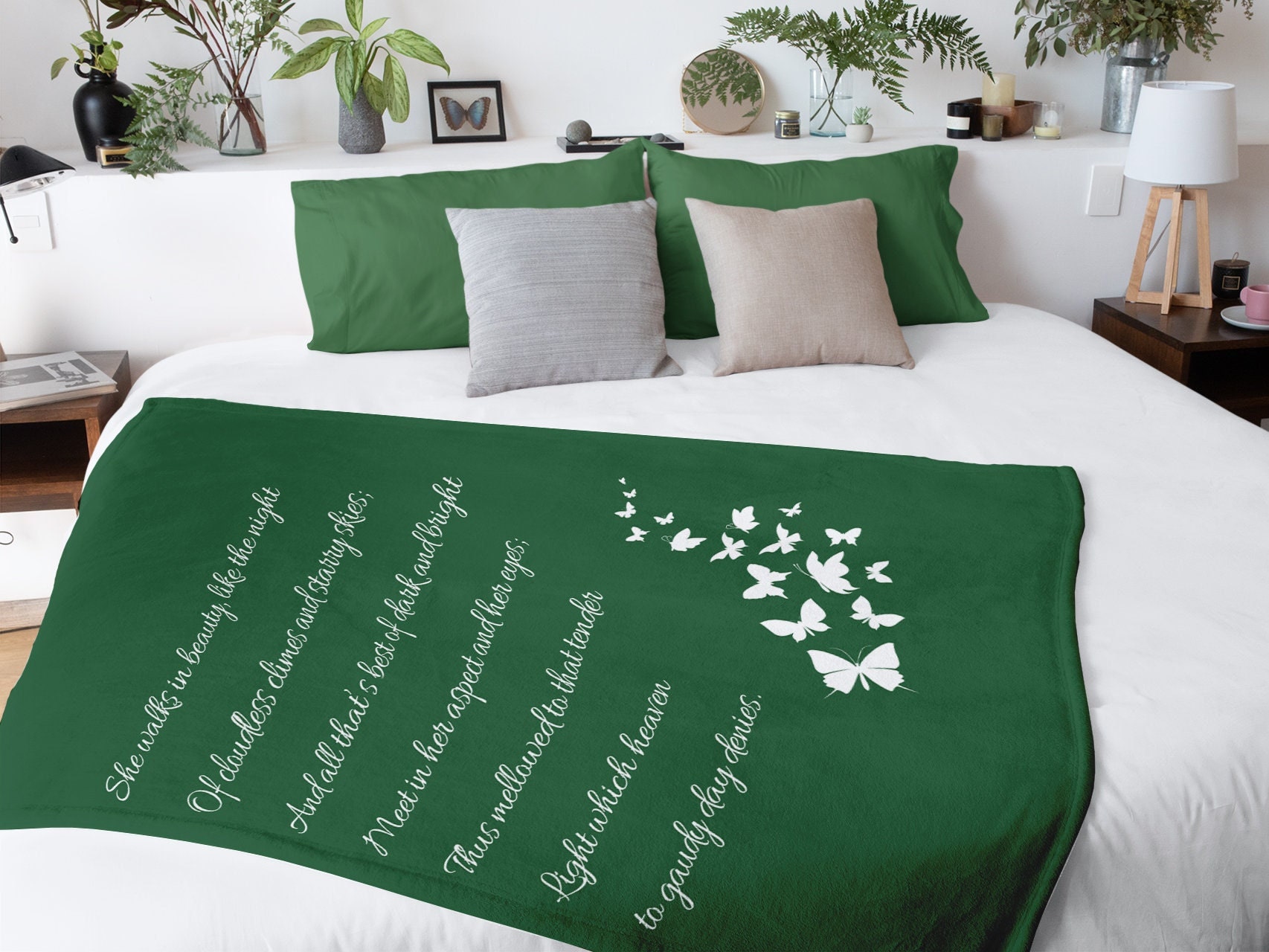 Personalized Poem Blanket Custom Poetry Throw Blanket Etsy