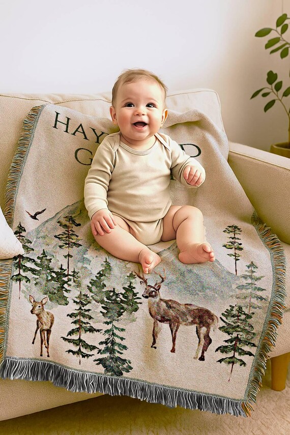 Personalized Baby Blanket With Name - Flannel Swaddle Blanket For Boys & Girls | Custom Gift For Newborns - View #9