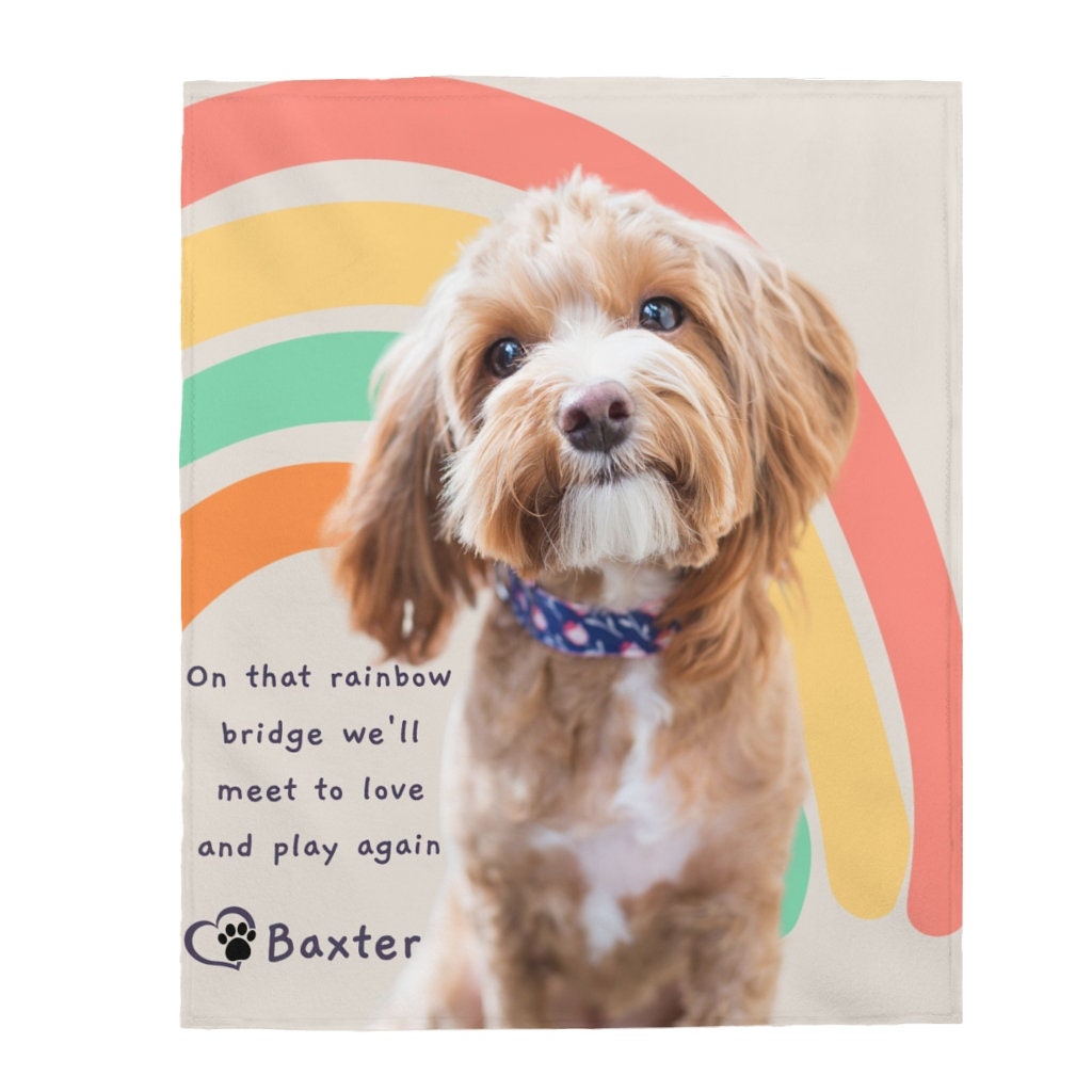 etsy personalized dog blankets