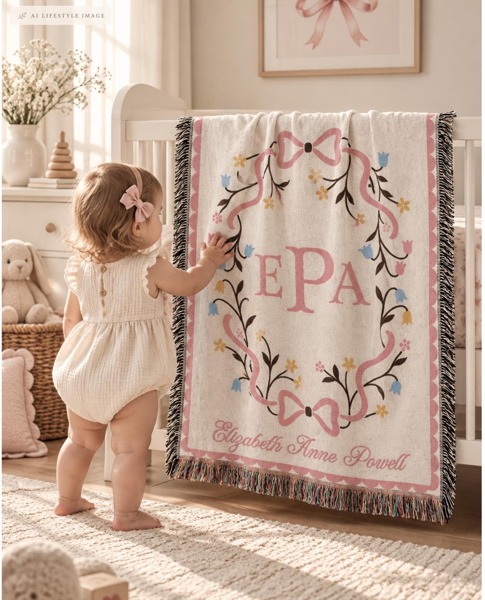 Pink Dior Blanket - Etsy