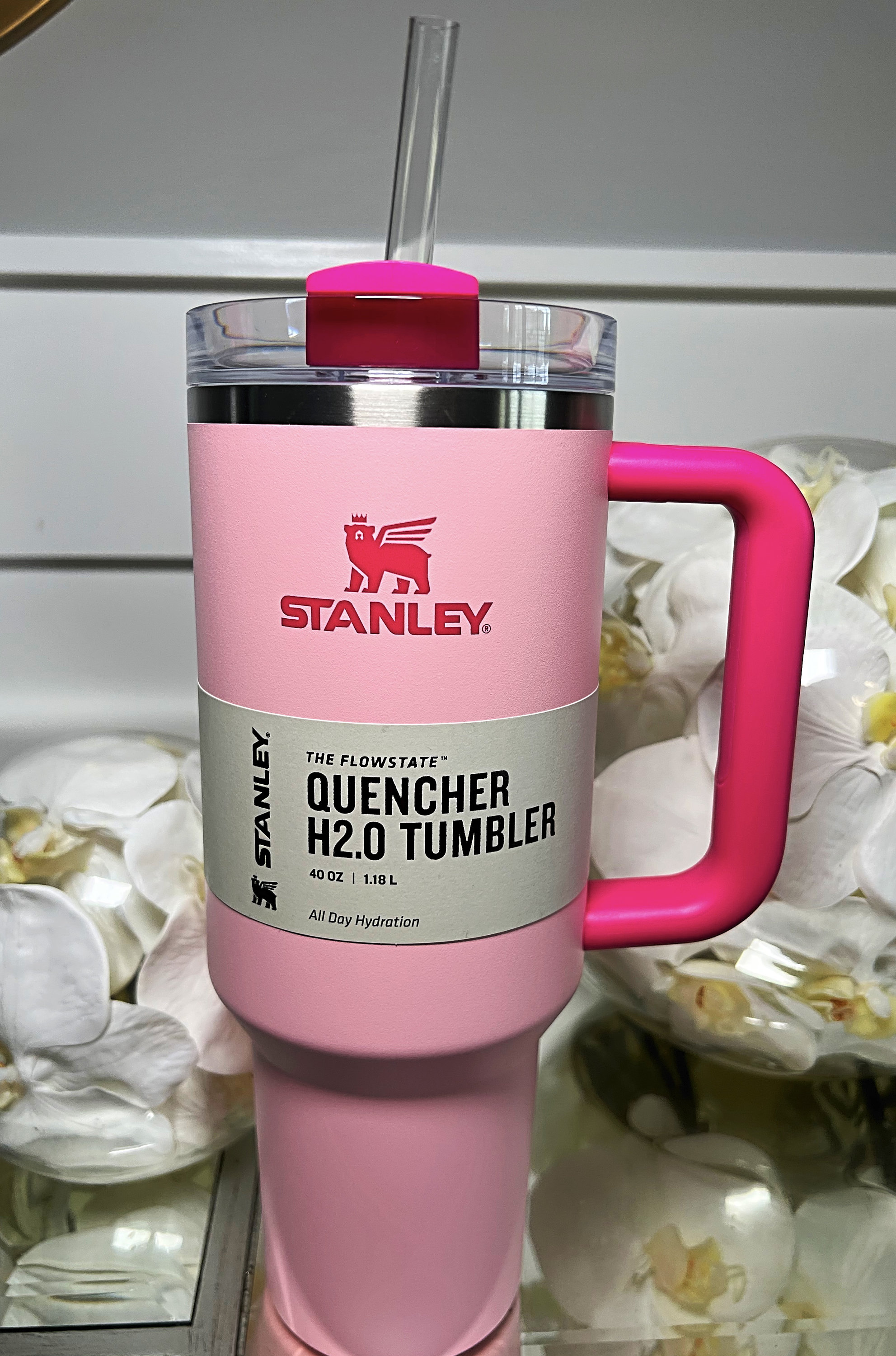 Pink 'The Quencher' H2.0 Flowstate Tumbler, 40 oz by Stanley