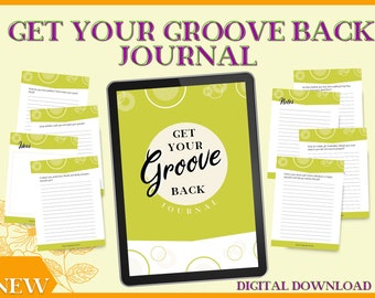 Printable self-care wellness Journal for Women over 40, self discovery, Chronic Illness, Lupus & RA Warrior, Spoonies, mental health Gold
