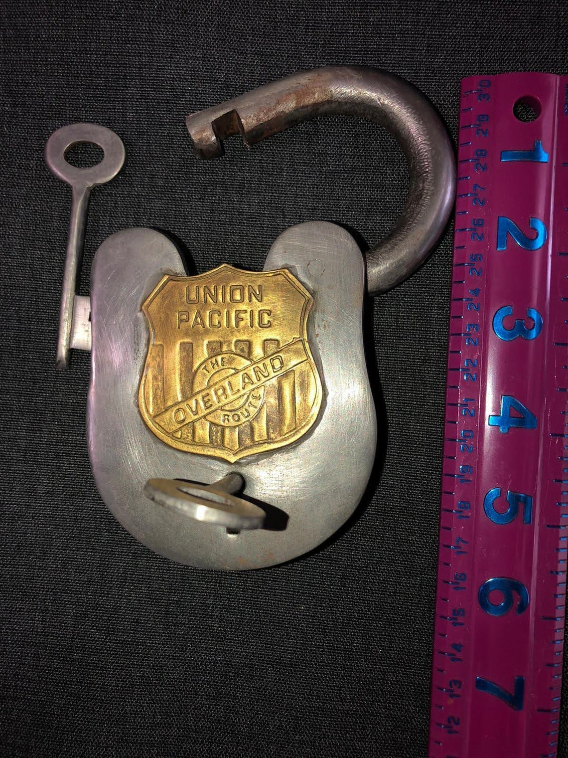 Antique Vintage Functional Lock with Keys-Union Pacific | Etsy