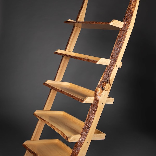 Live Edge Bookcase Etsy