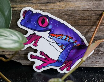 Red-Eyed Tree Frog Sticker | 4.00" x 3.36"