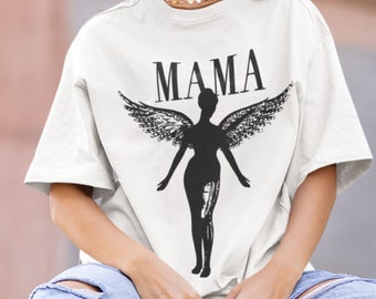 Mama Rock Fan Sublimation PNG, Retro Sublimate Download, Boy Mom Shirt Design, Rocker Mother Instant Download, 90's Rock and Roll Print Png