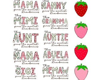Bundle Strawberries Sublimation Design, This Mama Grows The Sweetest Strawberries PNG, Popular Sleeves Digital Dowanloads, Spring Tshirt Png