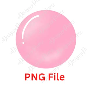 Bubblegum Ballon Blew PNG, Popular Sublimation, Trendy Bubblegum, Hand Drawn Clipart, Retro Bubblegum