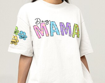 Hund Mama Png, Litlle Pfoten auf ihrem Ärmel PNG, Frühling Beliebte Muttertag Sublimieren, Hundemama Trendy Sublimation, Pelzmama Tshirt Sublimation