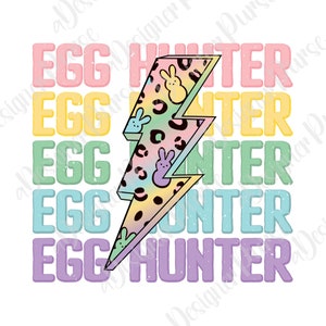 Egg Hunter Peeps Lighting Bolt Png, Easter Pastel Color Sublimation, Animal Print Design, Kids Distressed Tshirt Print, Spring Trendy Png