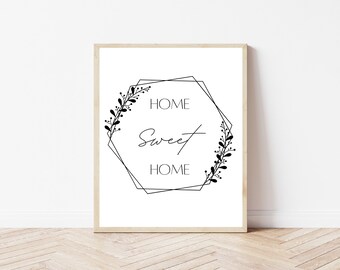 Home Sweet Home Printable Home Sweet Home Print Printable - Etsy
