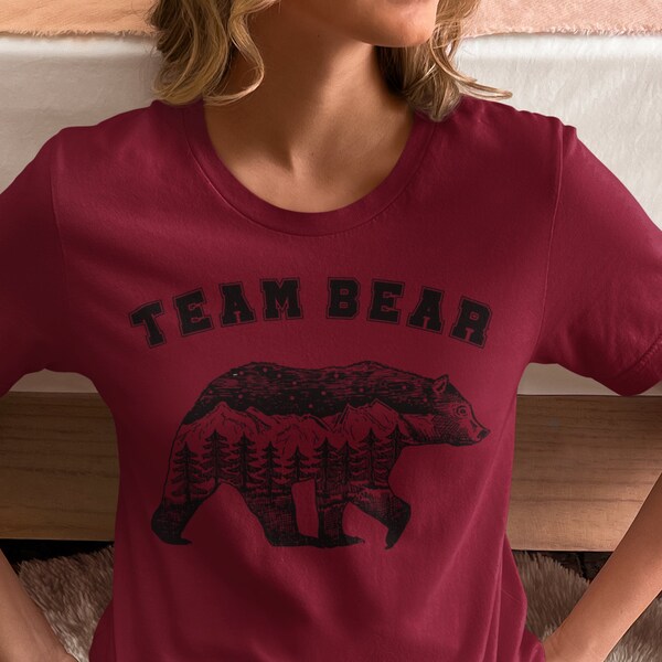 Comfort Color Team Bear Shirt, I Choose The Bear, Tik Tok Trend, Mom Gifts, Dad Gifts, Mother's Day, Father's Day, Bear TikTok Shirt