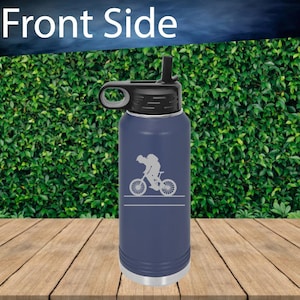 Custom Mountain Bike Engraved 20oz Water Bottle