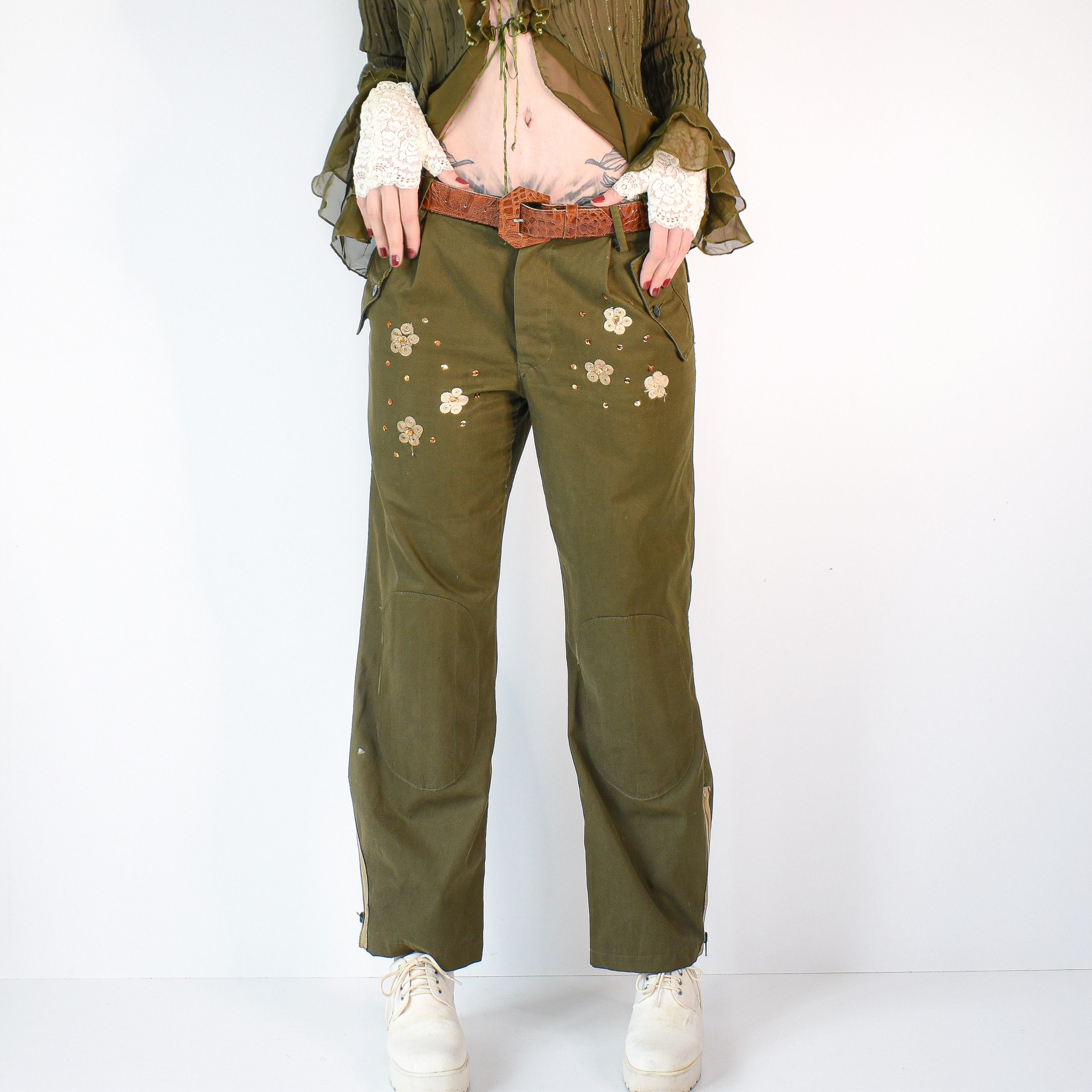 Buy BaronHong Spring Summer Fashion Long Cargo Pants for Tomboy