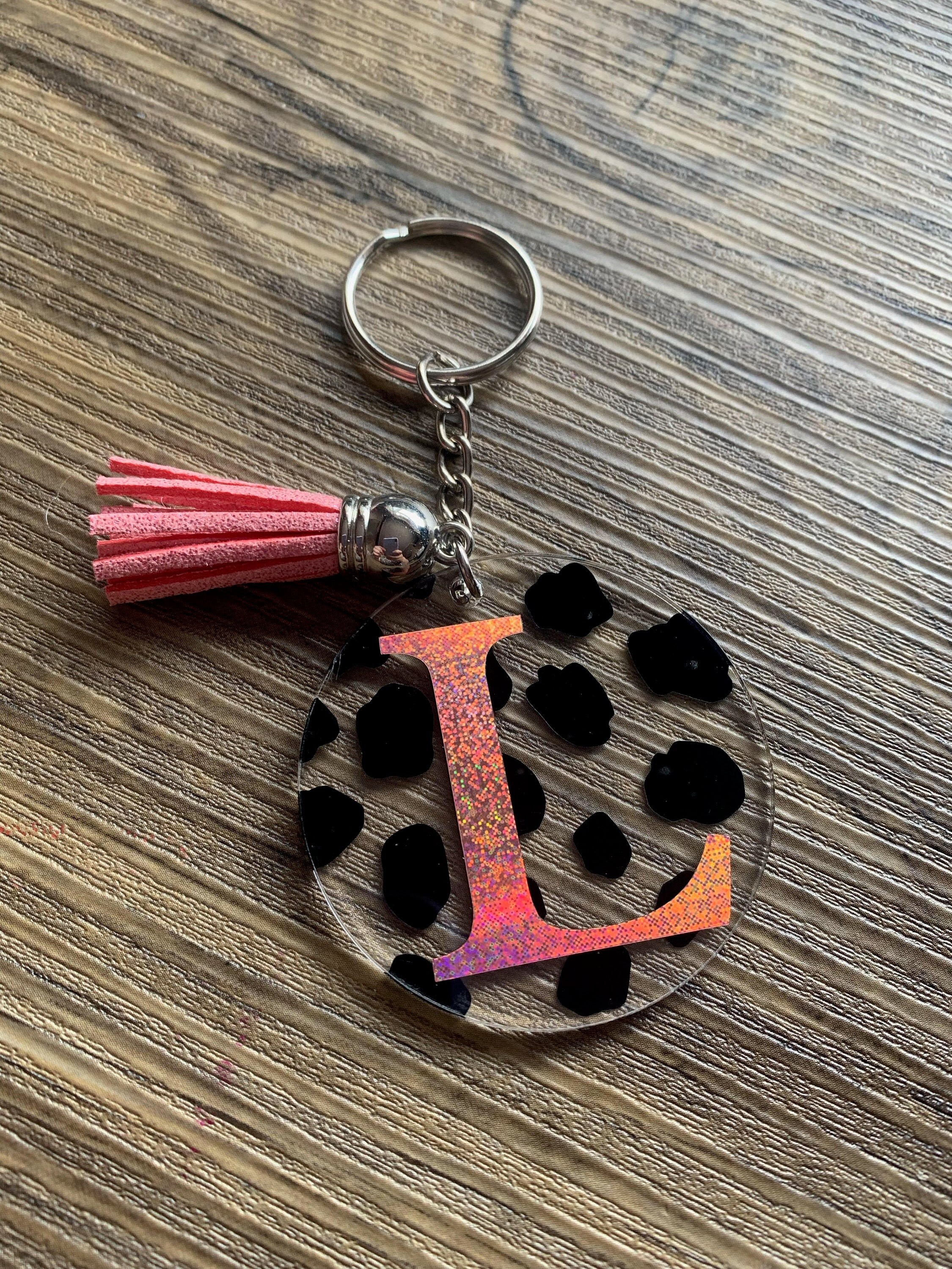 Personalised Keyring Personalised Gifts Initial Keyring Mothers Day