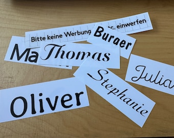 Personalisierte Vinylaufkleber