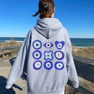 Evil Eye Hoodie VSCO Sweatshirt Trendy Hoodie Pinterest Hoodie Vintage Hoodie Preppy Hoodie Egirl Clothing Spiritual Clothing Indie Clothing