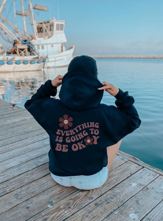 Black hoodie with words online