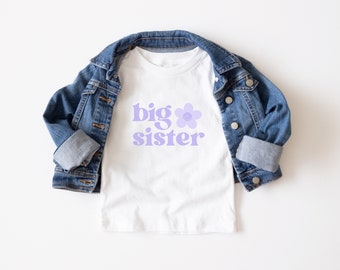 Big Sister Shirt Big Sis Toddler T-shirt Big Sister Announcement Pregnancy Announcement Pregnancy Reveal Shirt Big Sister to Be Big Sis Tee