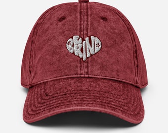 Retro Embroidered Baseball Cap Be Kind Hat Trendy Hats Positive Clothing Vintage Hats Retro Vintage Dad Cap Indie Clothing Preppy Clothes