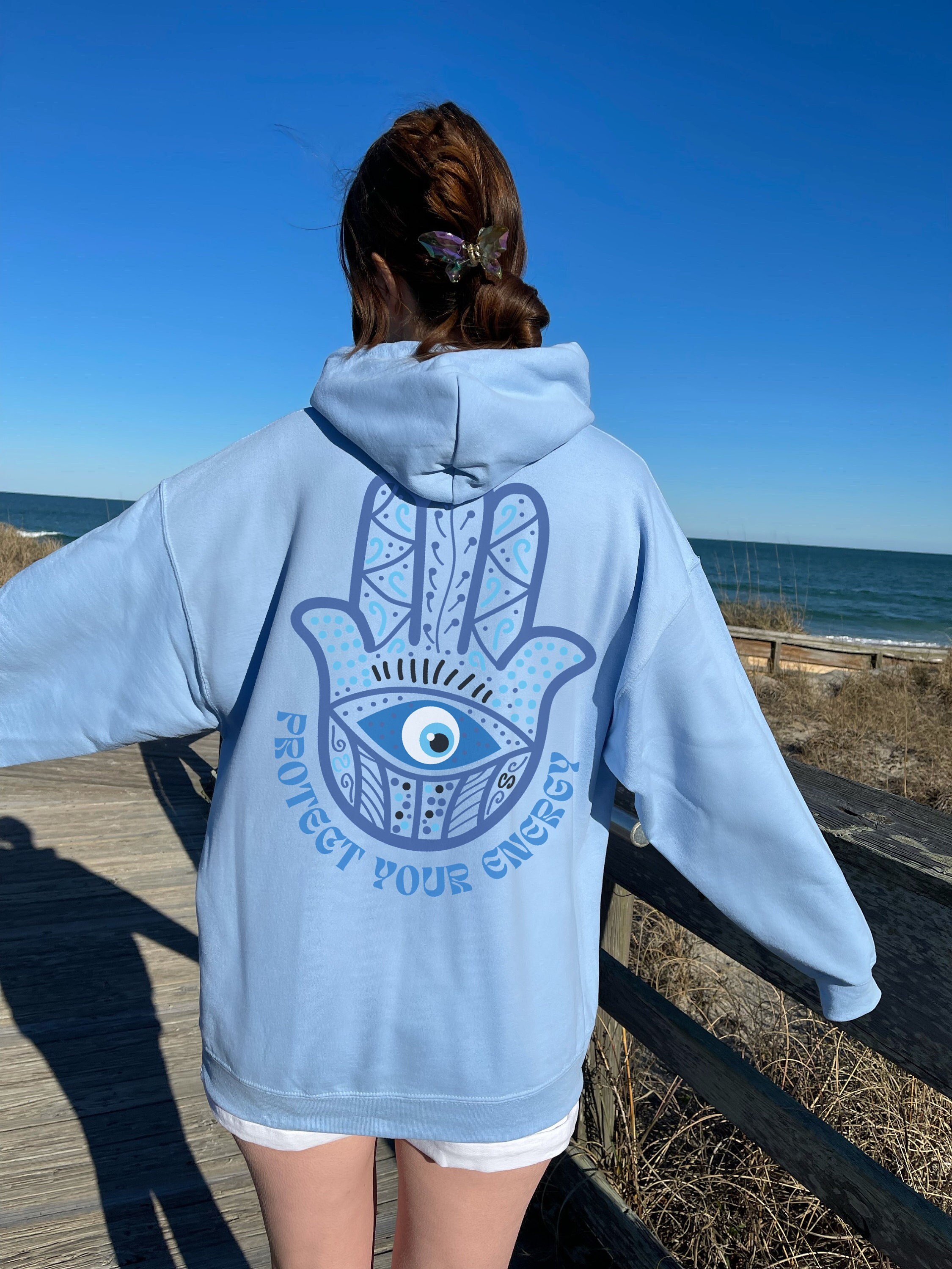 Evil Eye Hoodie Oversized Hoodie Preppy Sweatshirt Aesthetic - Etsy UK