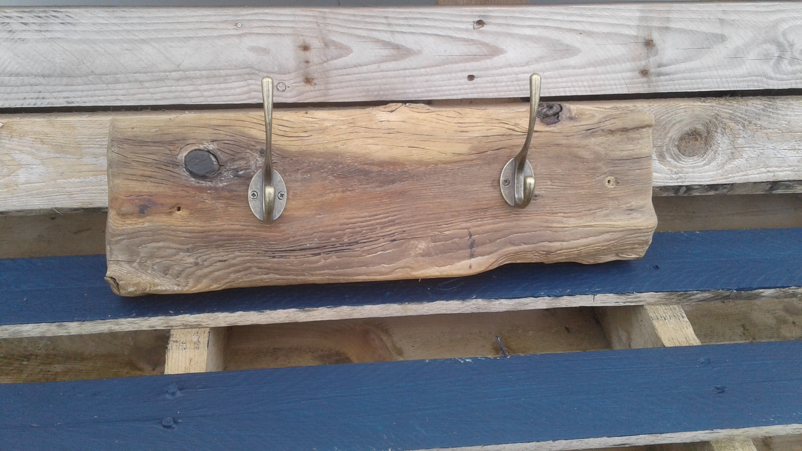 Pine driftwood coat hanger Etsy