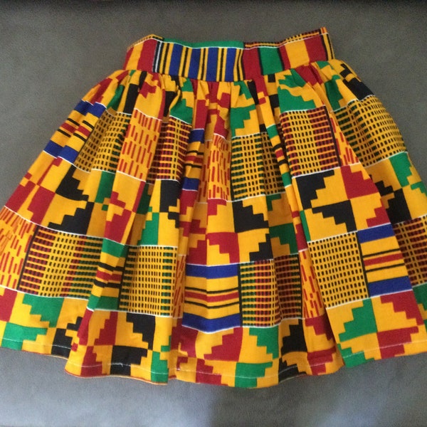 Ankara skirt/Africa print girls skirt /Kente skirt/wax Print skirt/ girls skirt/skirt/toddler girls skirt
