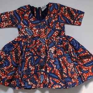 Ankara baby dress Colourful African print dress