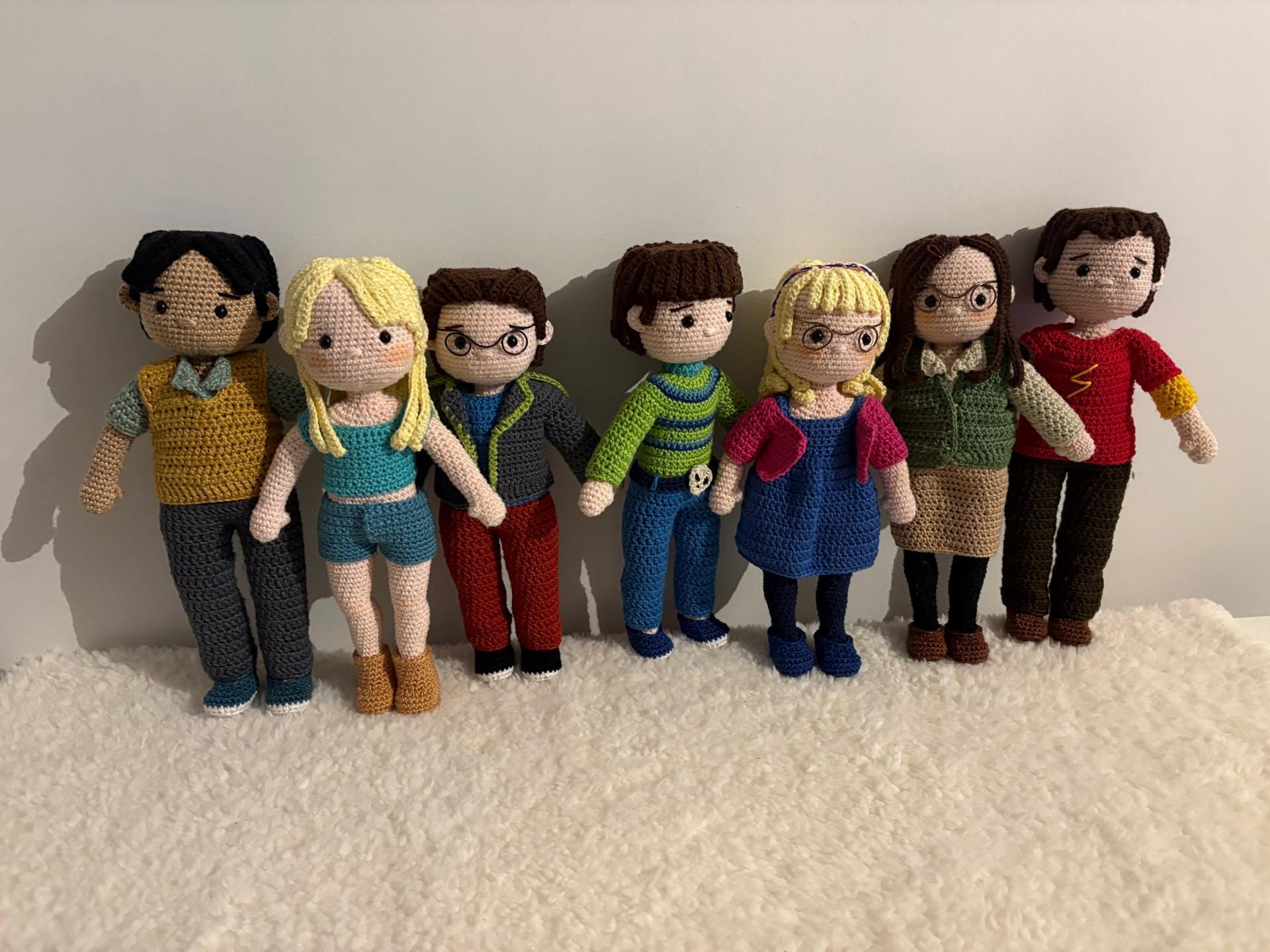 Big Bang - crochet pattern - set of 7 characters